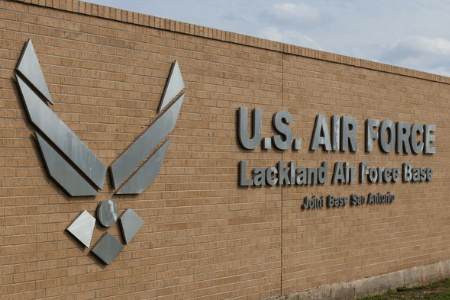 Air Force Base Sign for Lackland Air Force Base