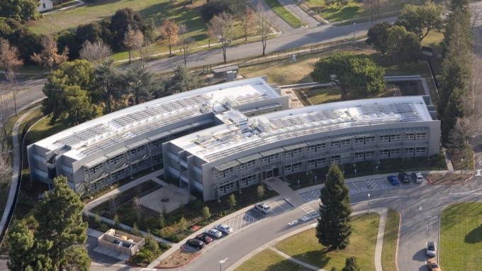 The NASA Ames Research Center from above.