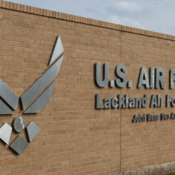 Air Force Base Sign for Lackland Air Force Base